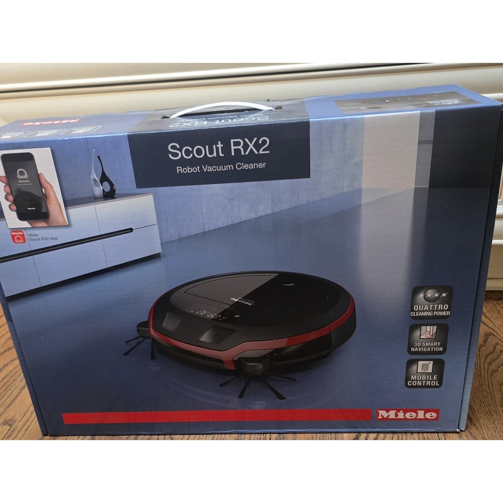 Miele Scout RX2 Robot Vacuum Cleaner Smart Home Navigation Wi-Fi SLQL0 New App..